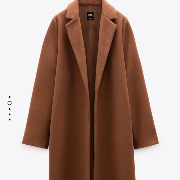 [SOLD] NWT Zara Coat w/ Lapel Collar - Picture 2 of 6